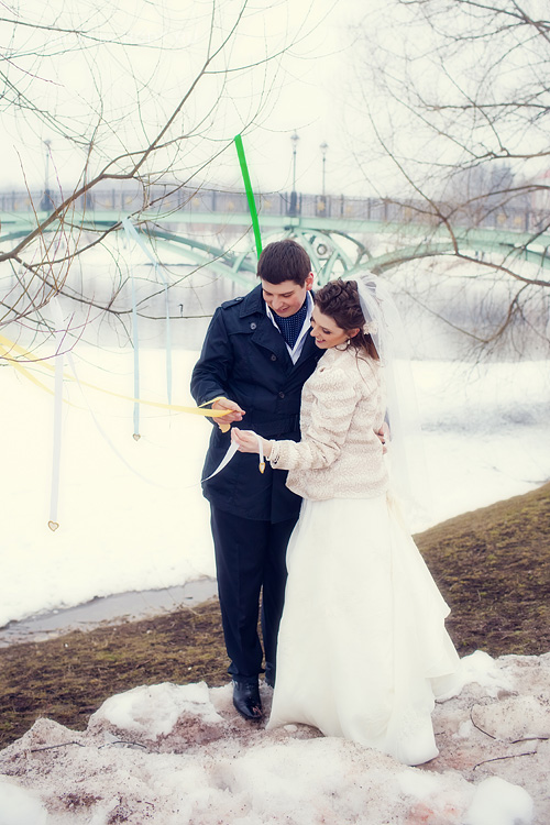 Фотограф на свадьбу. Свадьба зимой.