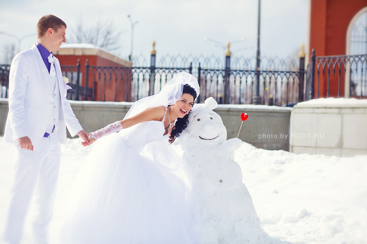 Свадебный фотограф. Свадьба зимой.