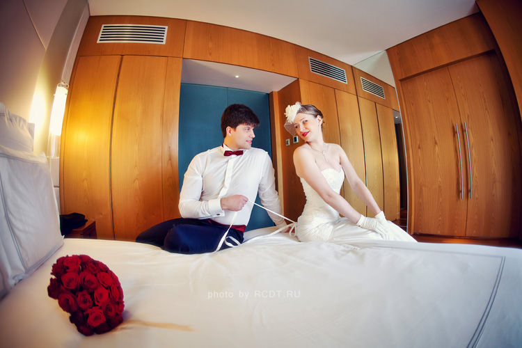 Свадебная фотосъемка в отеле или гостинице